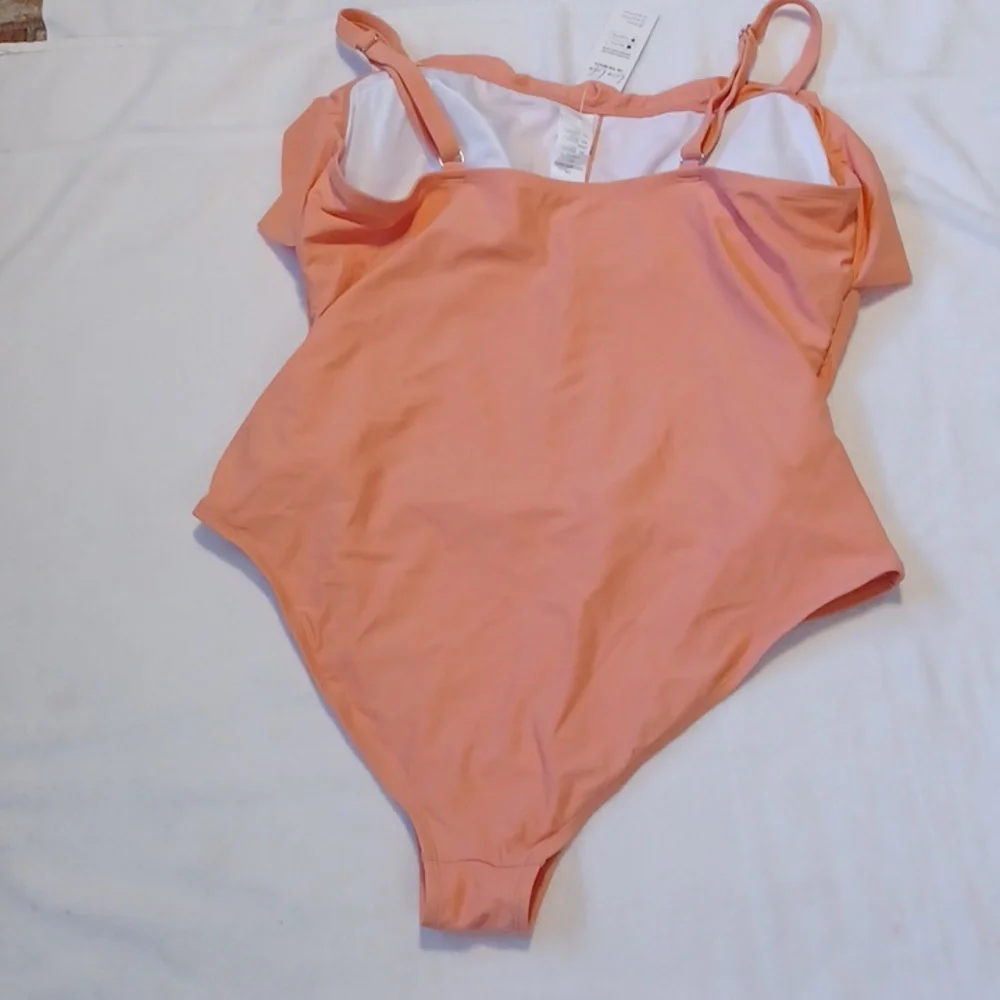 Cupshe Peach Ruffle One-Piece Swimsuit - Picture 4 of 4